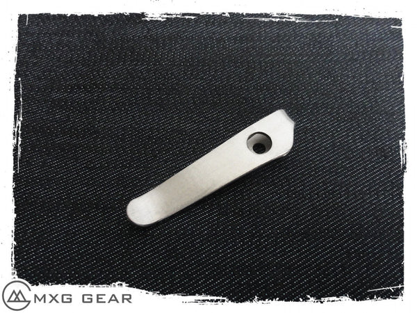 mxg gear deep carry clip Custom Made Titanium Deep Carry Pocket Clip For Strider Knives – MXG Gear