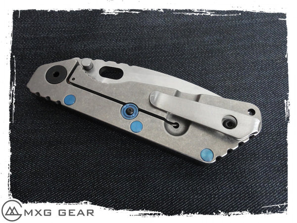 mxg gear deep carry clip Custom Made Titanium Deep Carry Pocket Clip For Strider Knives – MXG Gear