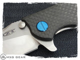 Custom Made Titanium Standoffs, Scale Screws, Pivot Screw, and LBS for Zero Tolerance ZT0562 & ZT0562CF