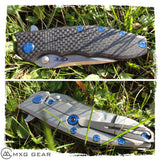 Custom Made Titanium Standoffs, Scale Screws, Pivot Screw, and LBS for Zero Tolerance ZT0562 & ZT0562CF