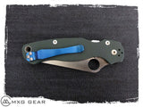 Custom Made Titanium Pocket Clip For Spyderco Knife