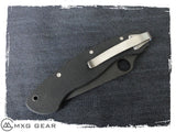 Custom Made Titanium Deep Carry Pocket Clip For Spyderco Military