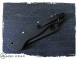 Custom Made Titanium Deep Carry Pocket Clip For Spyderco Military