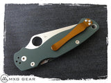Custom Made Titanium Pocket Clip For Spyderco Knife