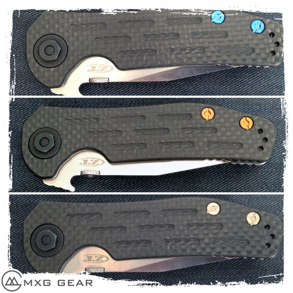 Custom Made Titanium Standoffs, and Scale Screws for Zero