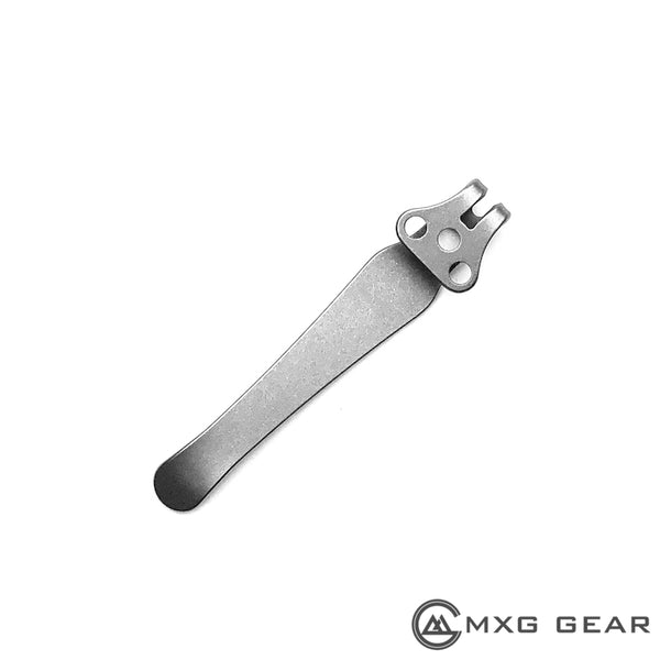 Custom Made Titanium Deep Carry Pocket Clip For Zero Tolerance