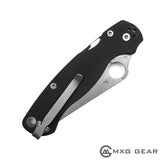 Custom Made Titanium Deep Carry Pocket Clip For Spyderco Knife