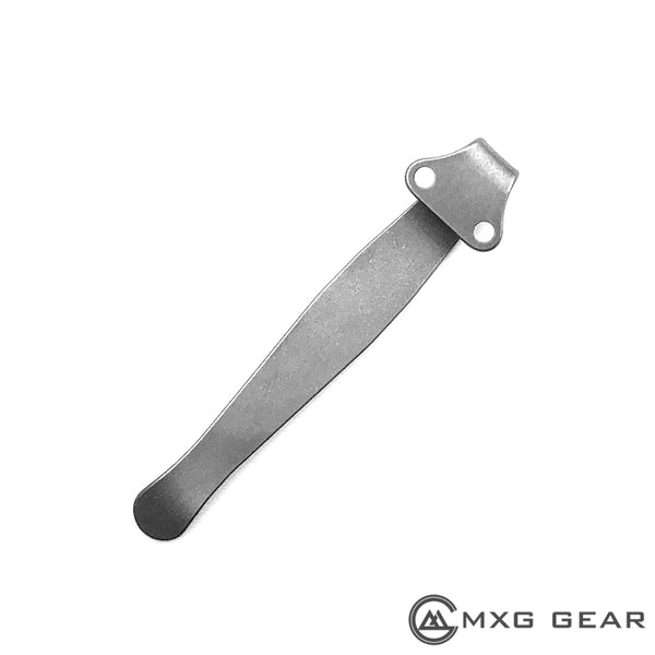 Custom Made Titanium Deep Carry Pocket Clip For Zero Tolerance