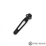 Custom Made Titanium Deep Carry Pocket Clip For Spyderco Manix 2 G10