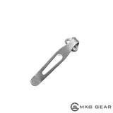 Custom Made Titanium Deep Carry Pocket Clip For Spyderco Manix 2 G10