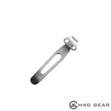 Custom Made Titanium Deep Carry Pocket Clip For Spyderco Manix 2 G10