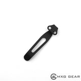 Custom Made Titanium Deep Carry Pocket Clip For Spyderco Manix 2 G10