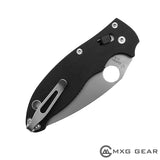Custom Made Titanium Deep Carry Pocket Clip For Spyderco Manix 2 G10