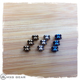 Custom Made Titanium Standoffs, Scale Screws For Kershaw Leek