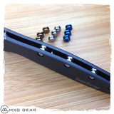 Custom Made Titanium Standoffs, Scale Screws For Kershaw Leek