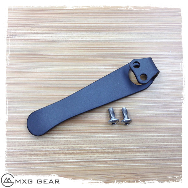Custom Made Titanium Deep Carry Pocket Clip For Zero Tolerance