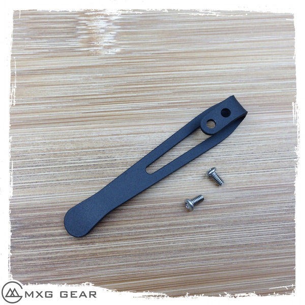 Custom Made Titanium Deep Carry Pocket Clip For Zero Tolerance