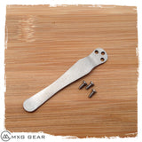 Custom Made Titanium Pocket Clip For Spyderco Knife