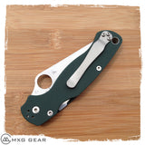 Custom Made Titanium Pocket Clip For Spyderco Knife