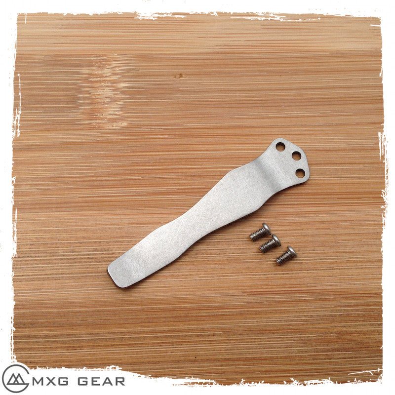 Custom Made Titanium Pocket Clip Made For Benchmade Knives