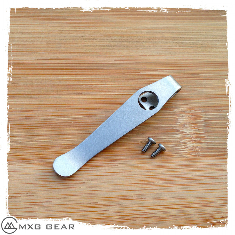 Custom Made Titanium Deep Carry Pocket Clip For Kershaw Knives