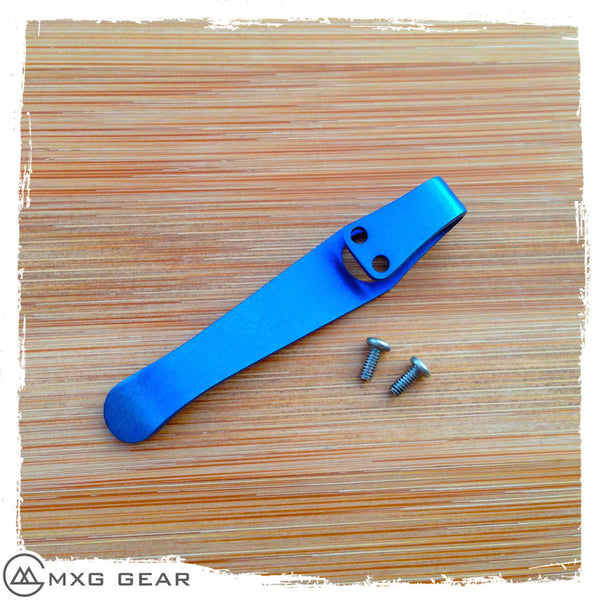 Custom Made Titanium Deep Carry Pocket Clip For Zero Tolerance
