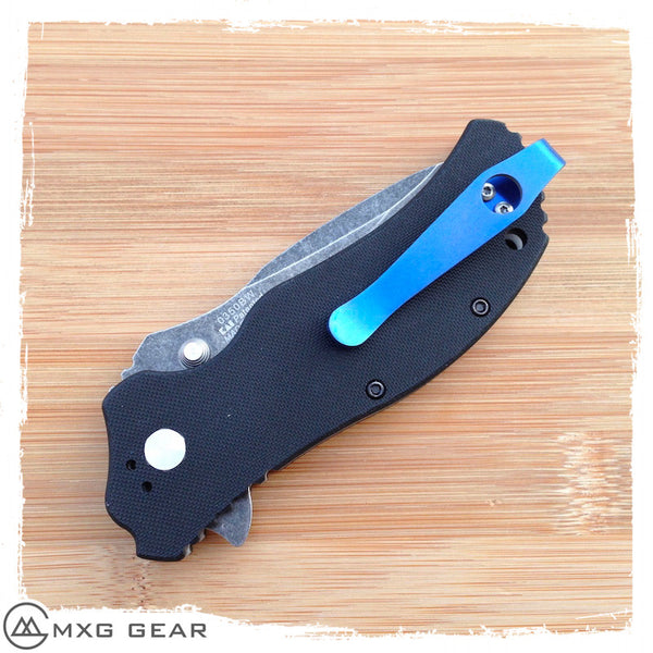 Custom Made Titanium Deep Carry Pocket Clip For Zero Tolerance