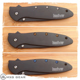 Custom Made Titanium Standoffs, Scale Screws For Kershaw Leek