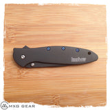 Custom Made Titanium Standoffs, Scale Screws For Kershaw Leek