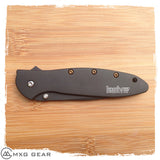 Custom Made Titanium Standoffs, Scale Screws For Kershaw Leek