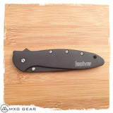 Custom Made Titanium Standoffs, Scale Screws For Kershaw Leek