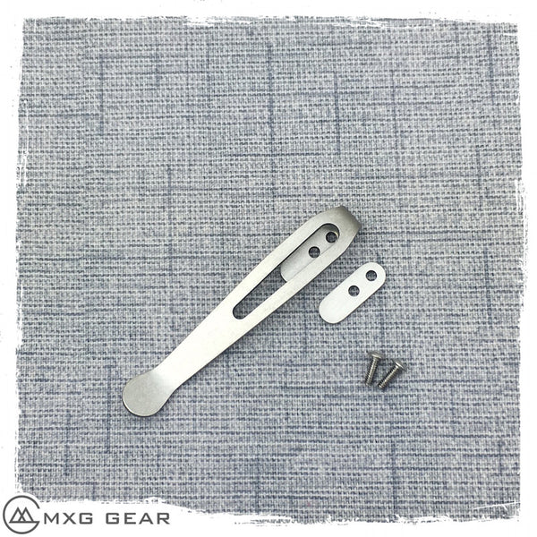 Custom Made Titanium Deep Carry Clip for ZT0393 – MXG Gear