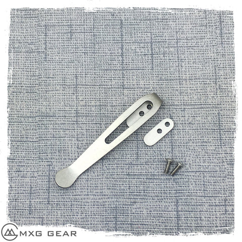 Custom made titanium clip for Rick Hinderer Knives XM-18 3" & 3.5" & Eklipse