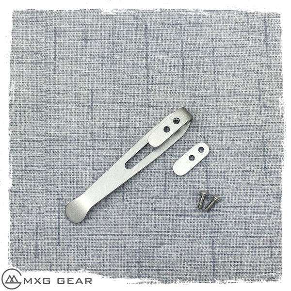 Custom Made Titanium Deep Carry Clip for ZT0393 – MXG Gear