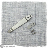 Custom made titanium clip for Rick Hinderer Knives XM-18 3" & 3.5" & Eklipse