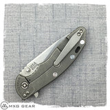 Custom made titanium clip for Rick Hinderer Knives XM-18 3" & 3.5" & Eklipse