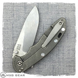 Custom made titanium clip for Rick Hinderer Knives XM-18 3" & 3.5" & Eklipse