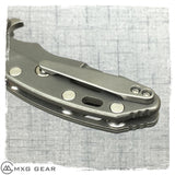 Custom made titanium clip for Rick Hinderer Knives XM-18 3" & 3.5" & Eklipse