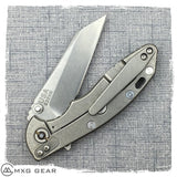 Custom made titanium clip for Rick Hinderer Knives XM-18 3" & 3.5" & Eklipse