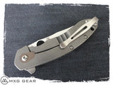 Custom Made Titanium Deep Carry Pocket Clip For Spyderco Southard