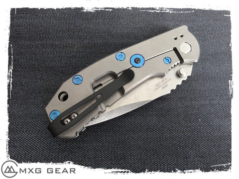 Custom Made Titanium Deep Carry Pocket Clip For Zero Tolerance 