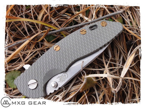 Standoff In Titanio Personalizzati MXG Gear Per Coltello Rick Hinderer XM-18 3" - Foto 1