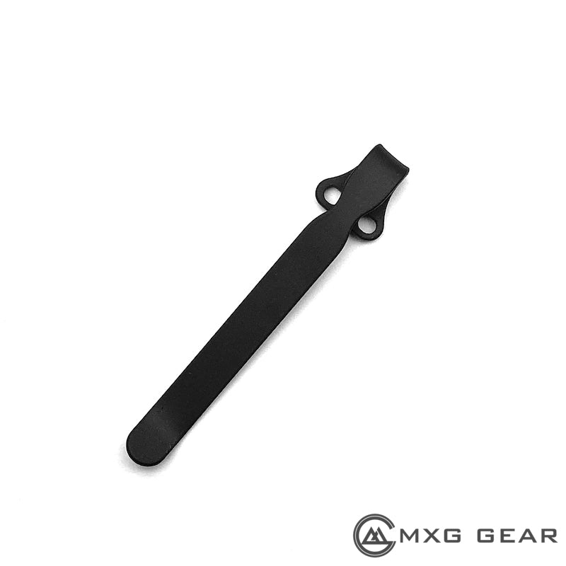 Custom Made Titanium Deep Carry Pocket Clip For Spyderco Para 3
