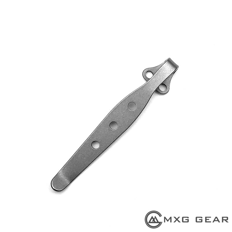 mxg gear deep carry clip Custom Made Titanium Deep Carry Pocket Clip For Spyderco Knife – MXG Gear
