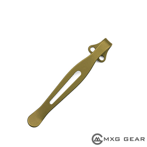 mxg gear deep carry clip Custom Made Titanium Deep Carry Pocket Clip For Spyderco Knife – MXG Gear