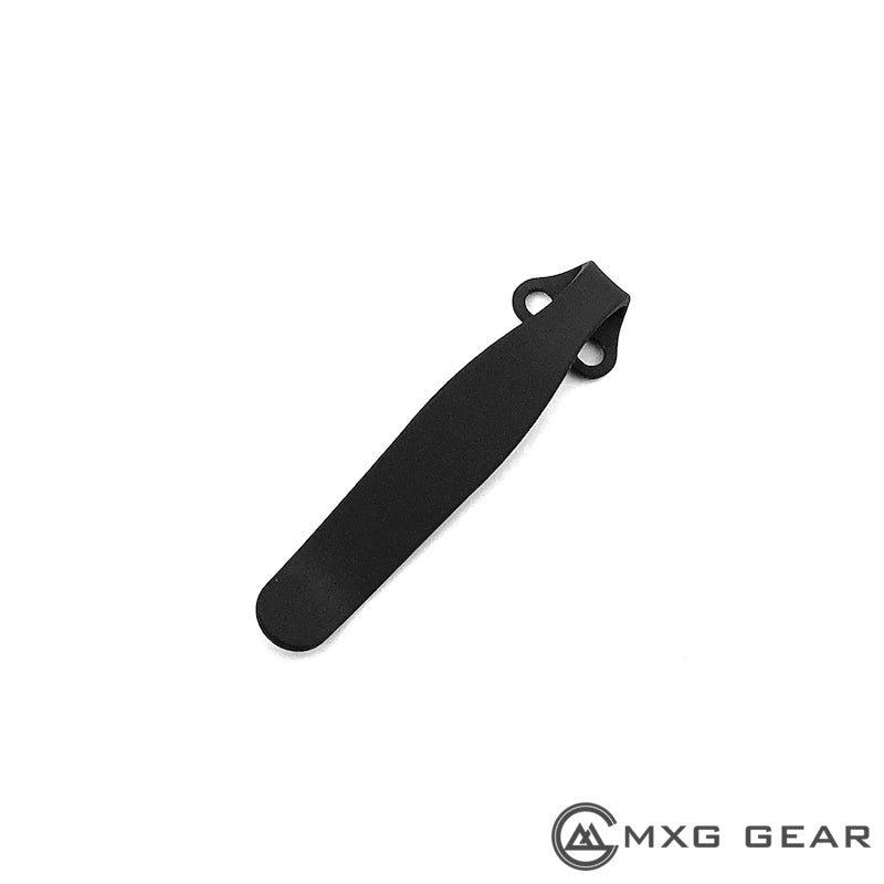 Custom Made Titanium Deep Carry Pocket Clip For Spyderco Para 3