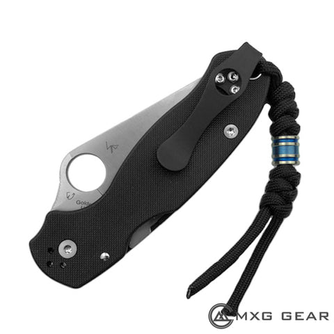 mxg gear deep carry clip Custom Made Titanium Deep Carry Pocket Clip For Spyderco Para 3 (with – MXG Gear