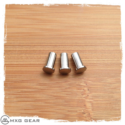 Custom Made Titanium Scale Nuts Standoffs for Rick Hinderer Knives XM-18 3"