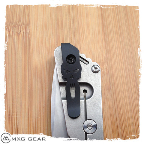 mxg gear deep carry clip Custom Made Titanium Deep Carry Pocket Clip For Strider Knives – MXG Gear
