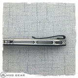 Custom Made Titanium Deep Carry Pocket Clip For Zero Tolerance ZT0566